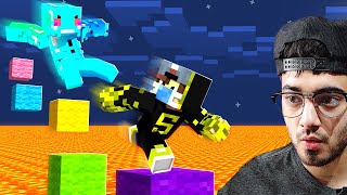 Minecraft But We are doing a PARKOUR RACE [upl. by Aileek]