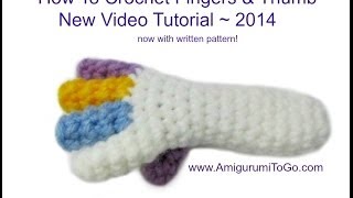 How To Crochet Fingers [upl. by Ecnaled]