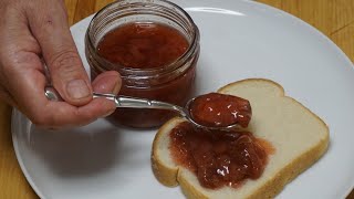 CONFITURE DE FRAISES ET RHUBARBE AVEC PECTINE LIQUIDE [upl. by Emmett]