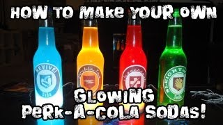 How to Make Your Own GLOWING PerkACola Sodas [upl. by Winni520]