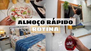 VLOG CUIDANDO DO MEU LAR  ALMOÇO SIMPLES E RÁPIDO  FAXINA PESADA NO QUARTO DE CASAL [upl. by Edme]