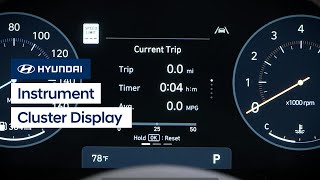 Instrument Cluster Display Settings for ccNC Touchscreens  Hyundai [upl. by Acyssej]