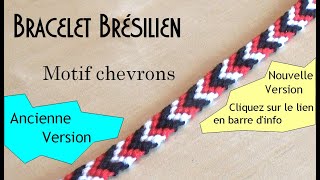 TUTO Bracelet brésilien très facile avec chevrons débutant [upl. by Pineda365]