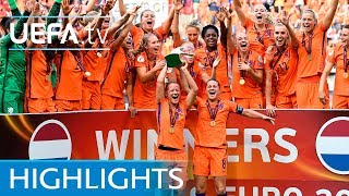 Womens EURO final highlights Netherlands v Denmark [upl. by Audres]