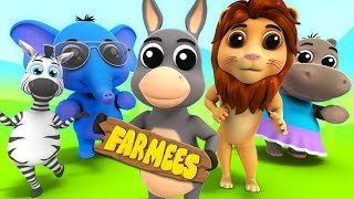 Animal Sound Song  Kids Cartoons And Rhymes by Farmees [upl. by Aset]