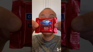 👂 ASMR GHIRARDELLI DARK CHOCOLATE CANDY INTENSE DARK 60 CACAO AND EATING SOUNDS 👂 asmr shorts [upl. by Anivle491]