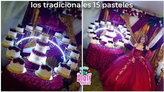 Siembre quise hacer esto 😱 15 pasteles para Quinciañera [upl. by Neelahtak]