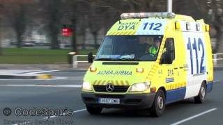 Emergency Ambulance Responding  Ambulancia DYA SAMU A5 Pamplona [upl. by Ulphi]