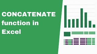 How to use Concatenate function in Excel [upl. by Tamarah]