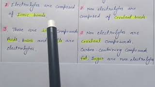 difference between electrolytes and non electrolytes [upl. by Dorwin]