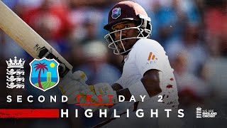 Kavem Hodge Hits Maiden Century  Highlights  England v West Indies Day 2  Rothesay Test 2024 [upl. by Mingche]