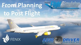 Fenix A320 A COMPLETE flight from PLANNING to POST FLIGHT  Real Airline Pilot [upl. by Ciryl301]