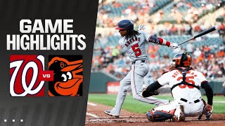 Nationals vs Orioles Game Highlights 81324  MLB Highlights [upl. by Vod]