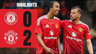 Amad amp Hugill FIRE Home 🚀  Rangers 02 Man Utd  Highlights [upl. by Kania]