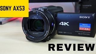 Sony FDR AX53 Handycam Perfect YouTube 4K Camera [upl. by Trust635]