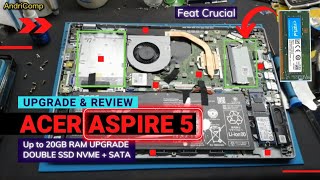 Acer Aspire 5 A51454 UPGRADE RAM [upl. by Yral]