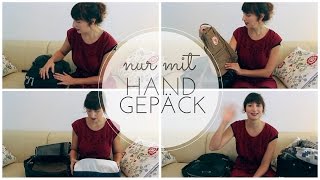 REISEN nur mit HANDGEPÄCK 1 PACKLISTE für 1 Woche [upl. by Levona]