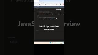 JavaScript interview questions javascriptinterview coding developer softwareengineer [upl. by Ailaro]