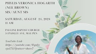 Phylis Veronica Hogarth Nee Brown Funeral Service Official Video [upl. by Willis]