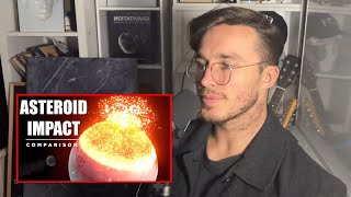 Physicist Reacts to ASTEROID IMPACT Comparison 🌑💥 [upl. by Arakaj]