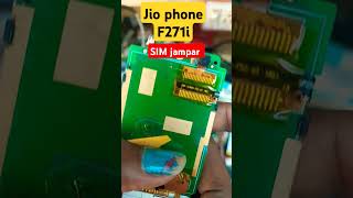 Jio phone F271I SIM jampar ।। smartphone carphone mobilerepaire mobilephone [upl. by Margie]