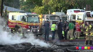 Pittsworth Hotel Fire 10 news 070116 [upl. by Neelear323]