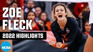 Zoe Fleck highlights Texas liberos 2022 NCAA tournament top plays [upl. by Nana]