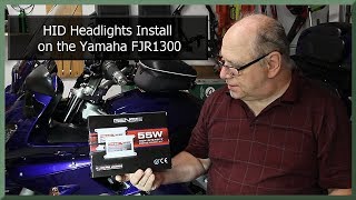 HID Headlights Installation on the Yamaha FJR1300 [upl. by Alhsa]