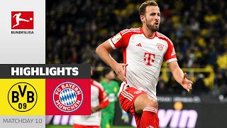 3x⚽ Harry Kane  Borussia Dortmund  FC Bayern München 04  Highlights  MD 10 – Bundesliga 2324 [upl. by Aihsa640]