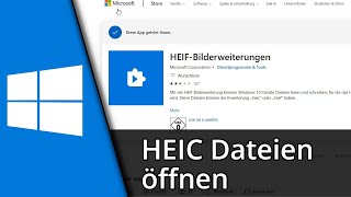 HEIC Dateien in Windows 10 öffnen ohne weiteres Programm ✅ Tutorial [upl. by Nedmac]