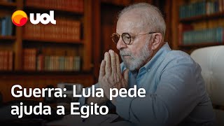 Lula pede a presidente do Egito apoio à retirada de brasileiros de Gaza [upl. by Nomyad]