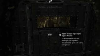 FIX The Elder Scrolls V Skyrim  Esbern cant talk Glitch [upl. by Harbison543]