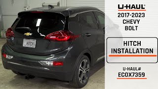 20172023 Chevy Bolt EV  UHaul Trailer Hitch Installation  ECOX7359 [upl. by Rodmun384]