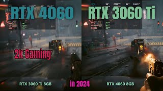 RTX 3060 ti vs 4060  1440p gaming 2024 [upl. by Ayikaz641]