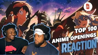 Reacting to The BEST Top 100 Anime Openings [upl. by Adigirb]