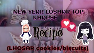 New year lhosar khapse recipe amp design lhosar cookiesbiscuits [upl. by Georgianna]