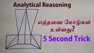 ANALYTICAL REASONING IN TAMIL  COUNTING OF LINES IN TAMIL  TNPSC SSC IBPS RRB  AAKKAN MATHS [upl. by Ayotas488]