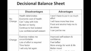 Decisional Balance Sheet [upl. by Etneciv385]