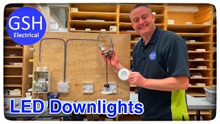 Lighting Circuit 2 Plate Method Wiring 2 LED Downlights Using Collingwood Easy Fit Connectors [upl. by Lesli]