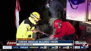 Hiker rescued at Lake Tahoe after getting lost [upl. by Grigson]