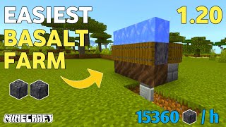 Easy Basalt farm in Minecraft 120  Basalt farm mcpe 120  Minecraft survival mcpebedrockpc [upl. by Nerhe]