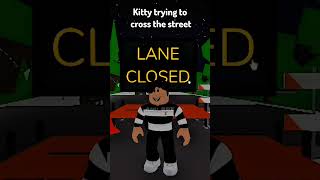 Blocking the street roblox brookhaven [upl. by Esirrehc]