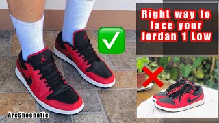 HOW TO LACE YOUR JORDAN 1 LOW  TAGALOG  VLOG16 [upl. by Ayamat186]