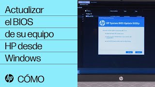 Actualizar el BIOS de su equipo HP desde Windows  Equipos HP  HP Support [upl. by Amian120]