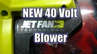 Ryobi RY40430 40V 110MPH 480CFM Jet Fan Blower Review [upl. by Eenram]