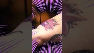 A Wild Gengar Tattoo Appeared shorts fyp foryou [upl. by Fiertz]