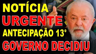 🆘 Antecipação Do 13° Salário Do INSS Governo Desistiu ❓❓ Exclusivo [upl. by Anrehs]