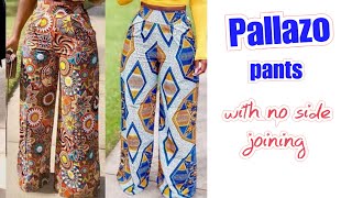 How to cut a pallazo pant with no side joining DETAILED Free pallazo pant cutting  Pallazo cuttin [upl. by Almeria]