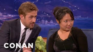 Ryan Gosling Drafts An Interview Buddy From The Audience  CONAN on TBS [upl. by Erland]