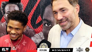 WORLD EXCLUSIVE  Eddie Hearn amp Shakur Stevenson DISCUSS 3 Fight PLAN TANK DAVIS amp BOOTS ENNIS WIN [upl. by Reifnnej249]